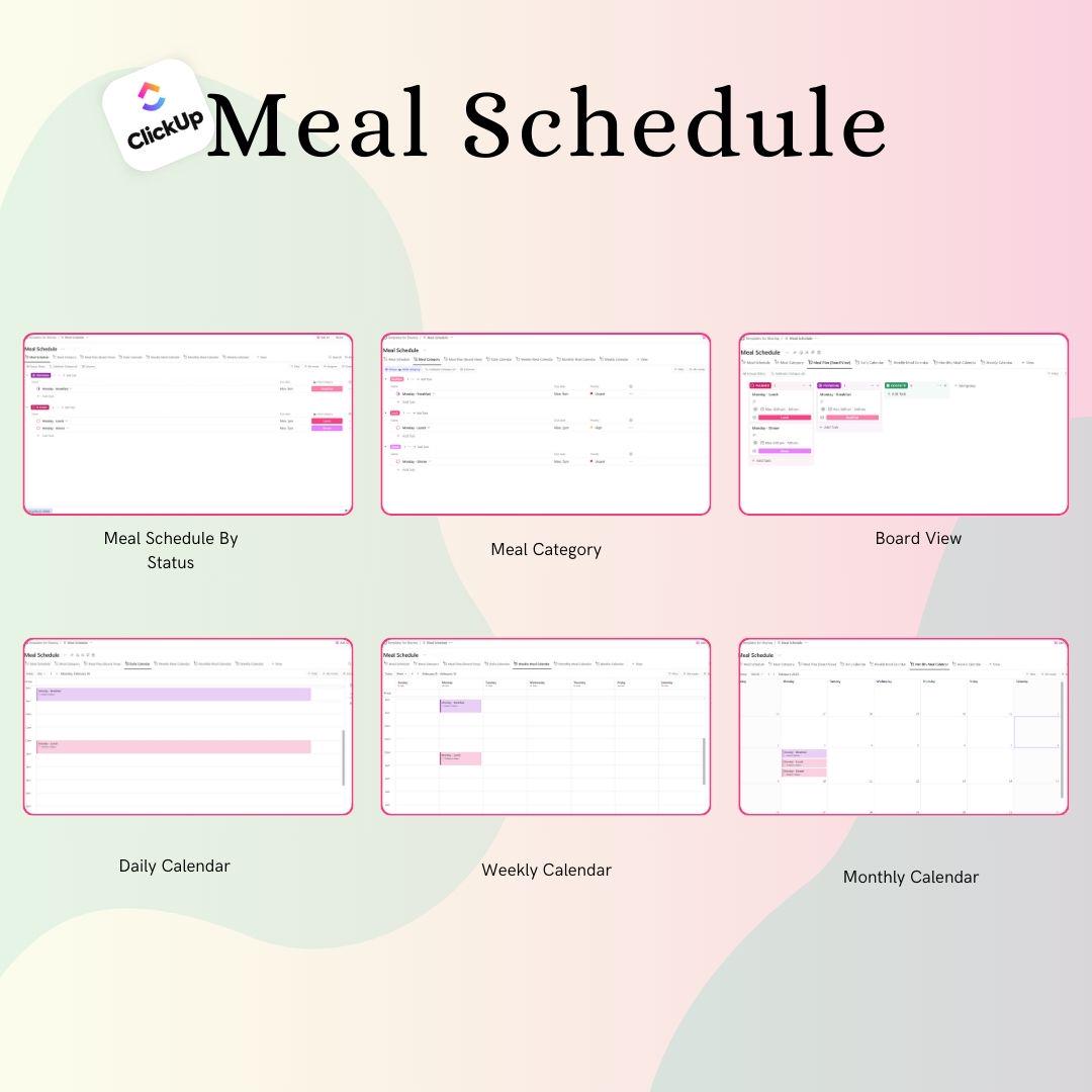 Meal Planner ClickUp Template for Beginners