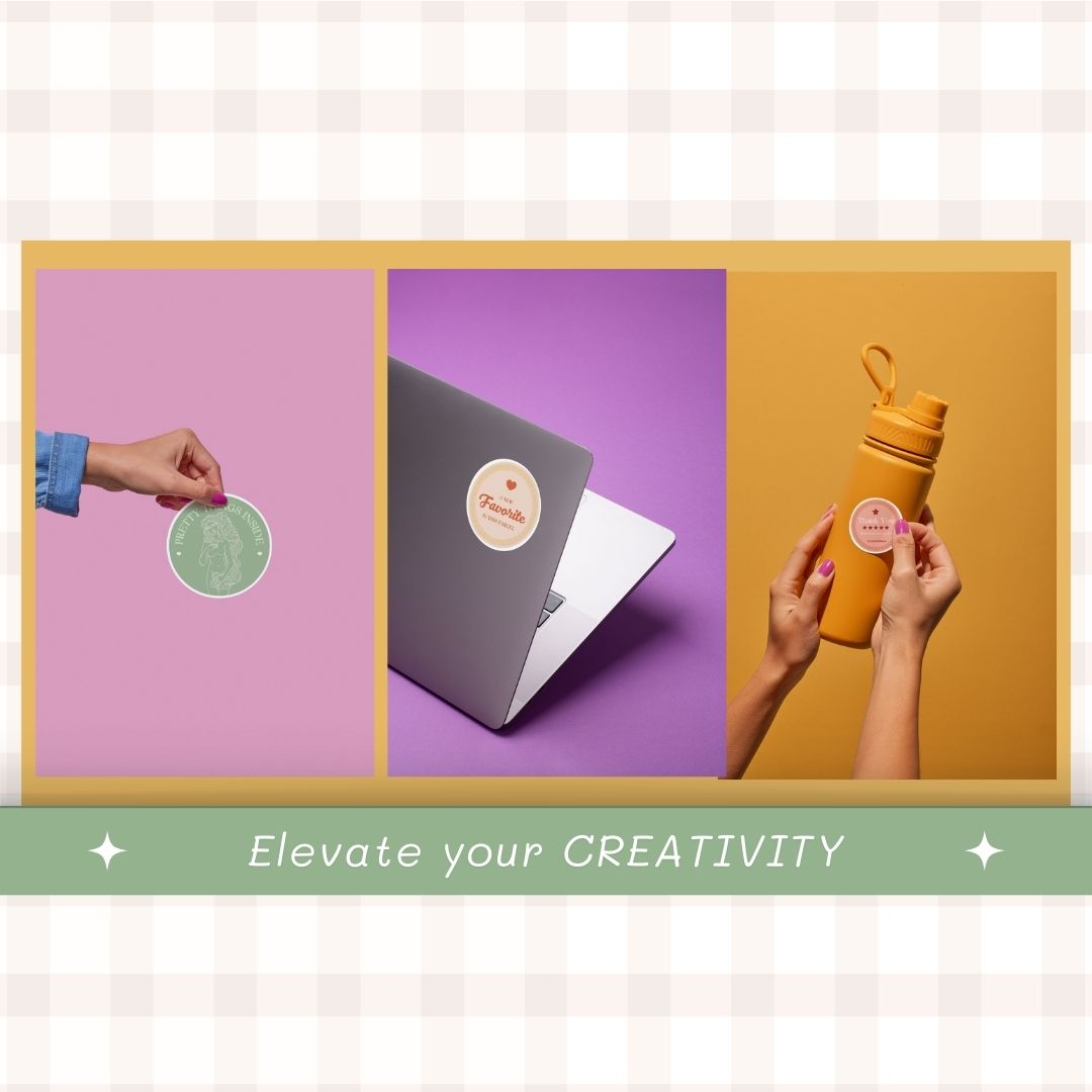 creative Digital sticker label template