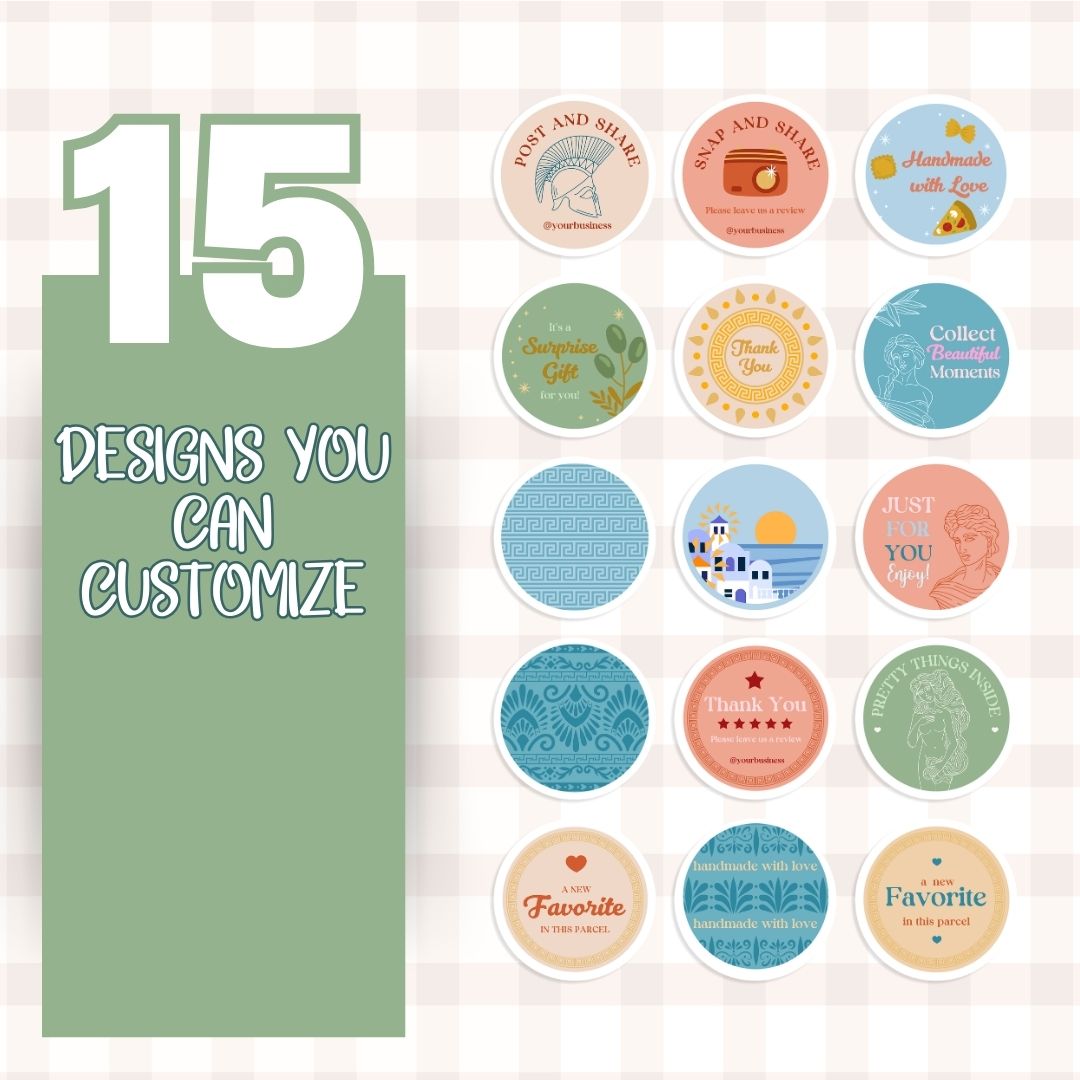 customizable Digital sticker label