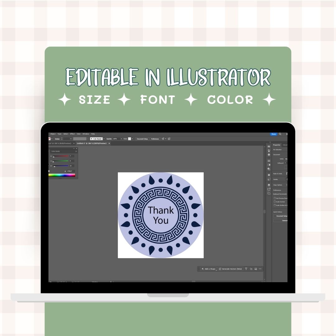 editable Digital sticker label in other platforms