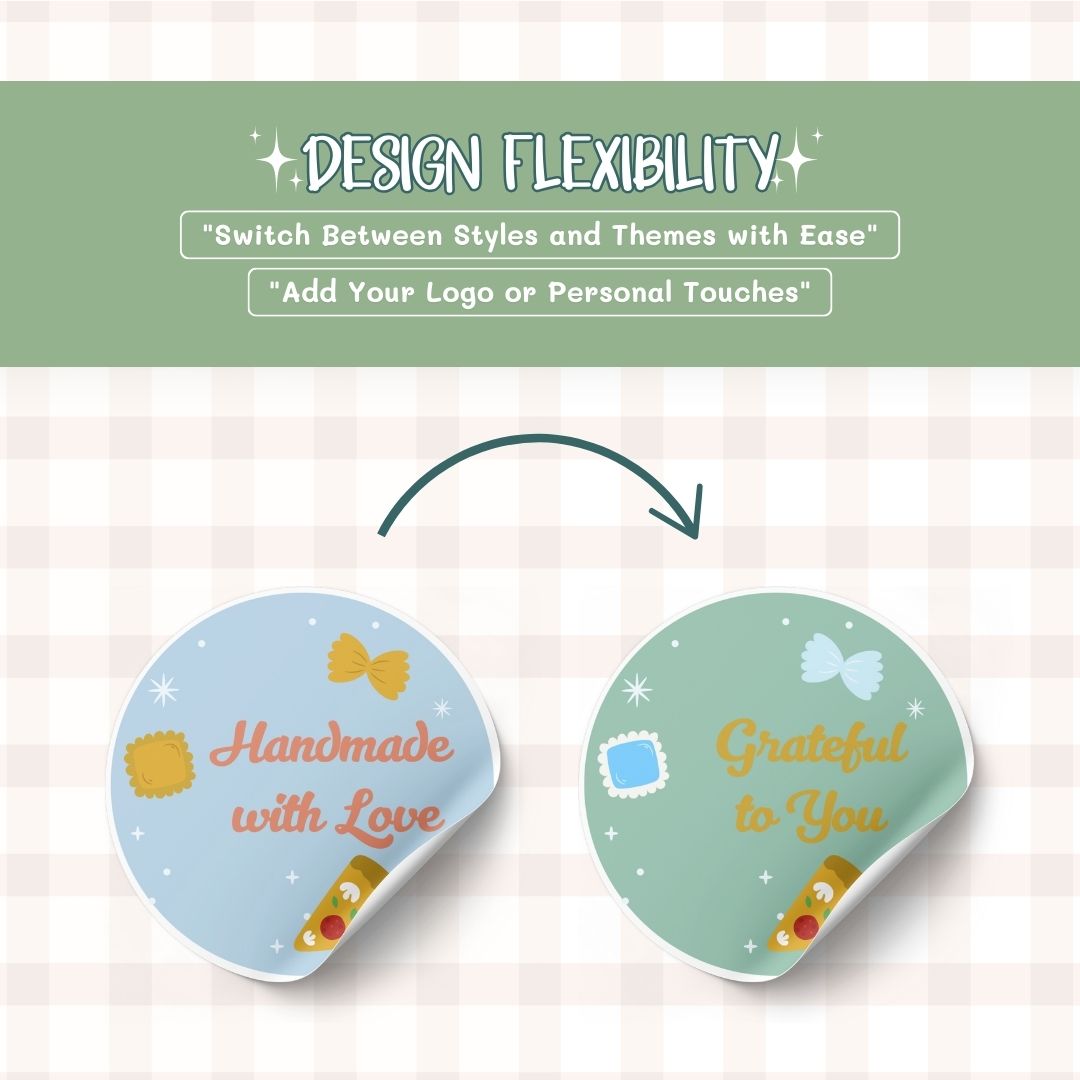design flexibility Digital sticker label