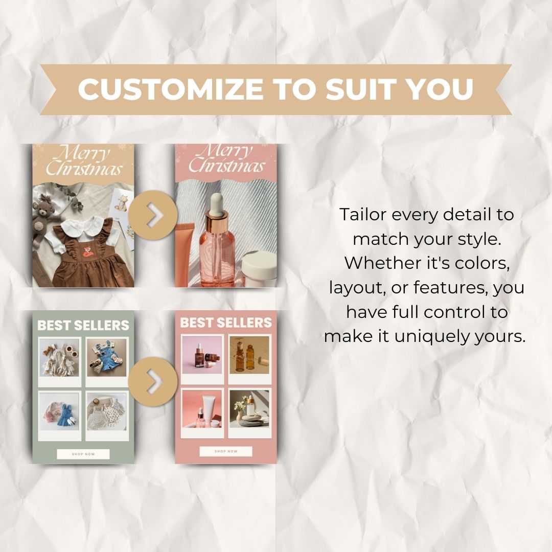 editable Christmas email template