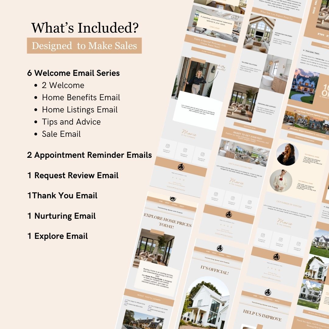 Flodesk Real Estate Business Welcome Email Template