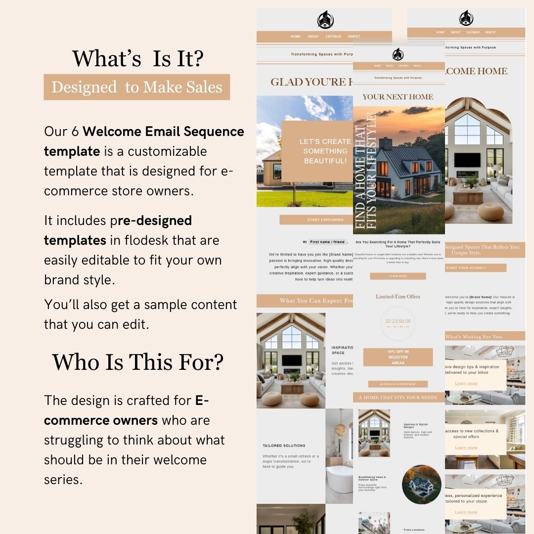 Flodesk Real Estate Business Email Template