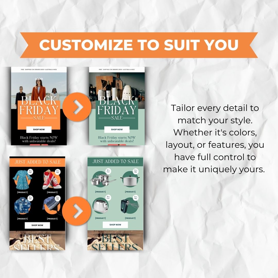 customizable Black Friday Email Template