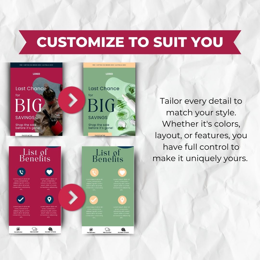 customizable Black Friday Email Template