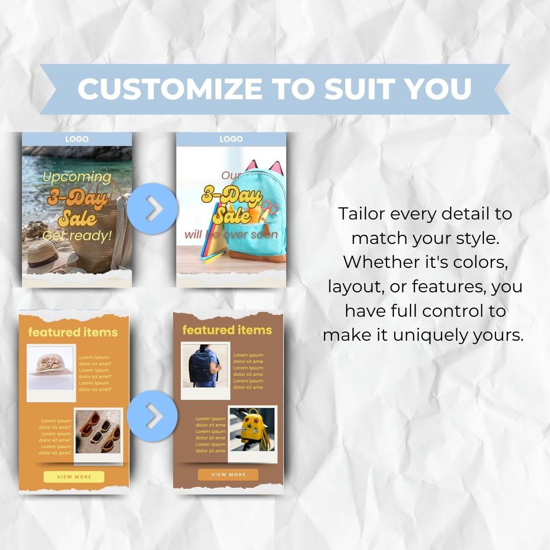 customizable Black Friday Email Template