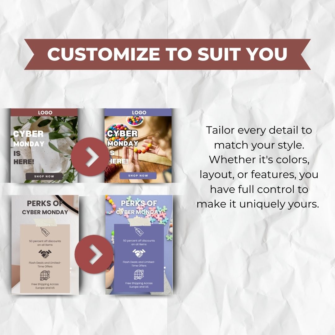 customizable Black Friday Email Template