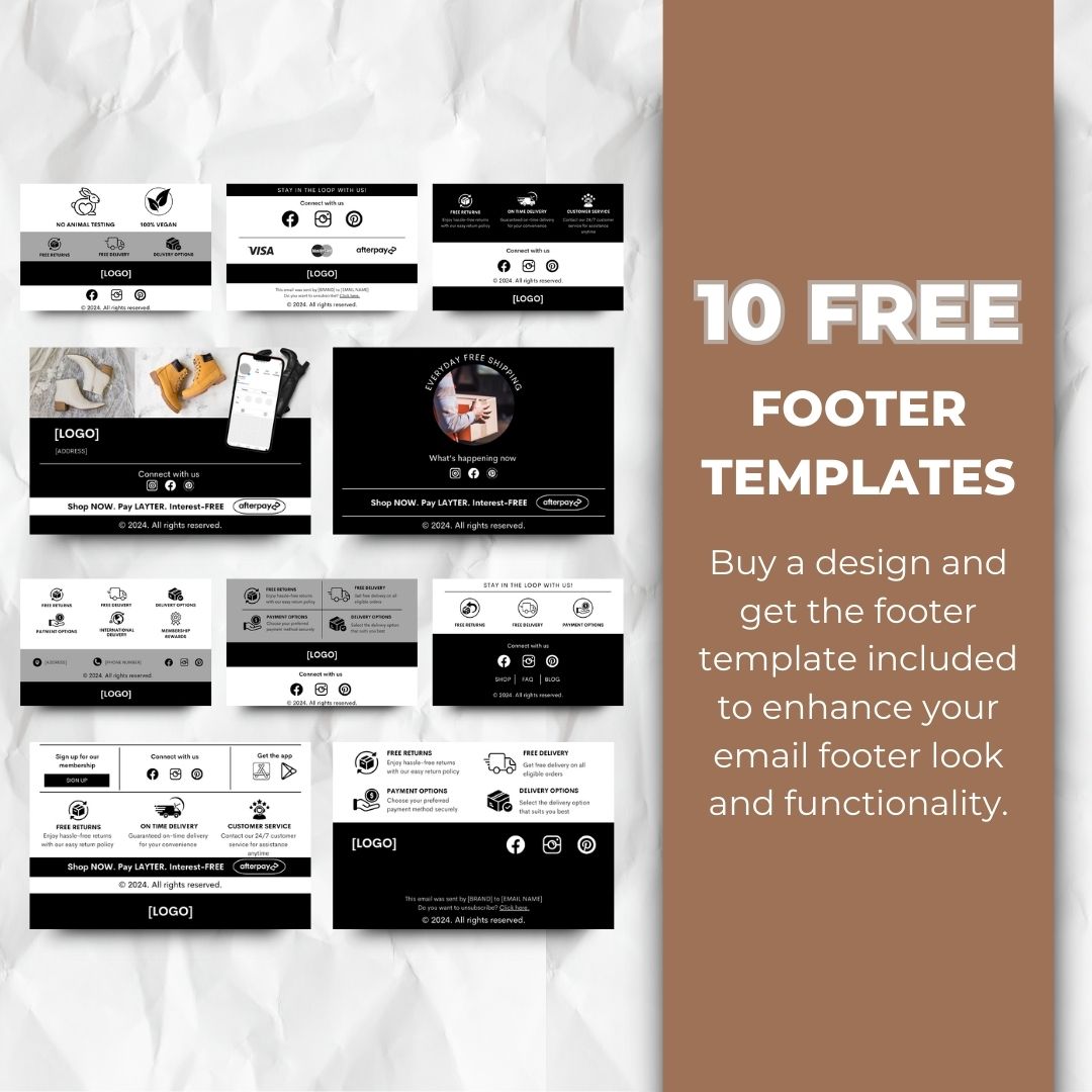 Black friday footer template