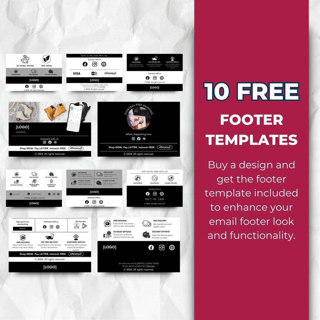 Black friday footer template