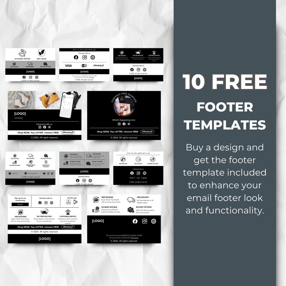 Black friday footer template
