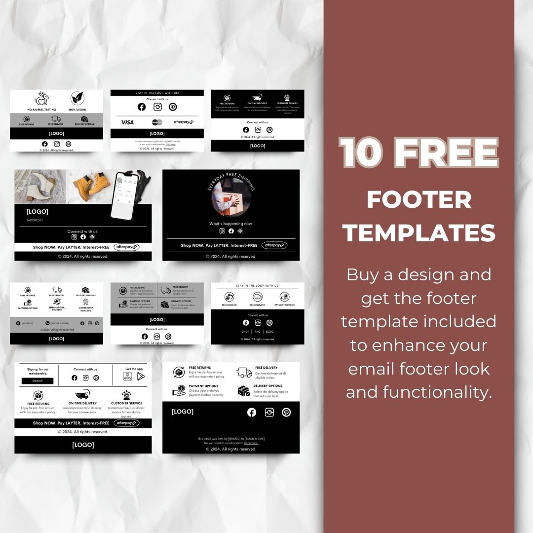 Black friday footer template