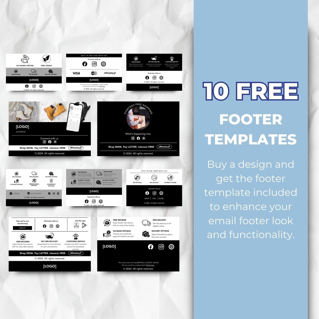 Black friday footer template