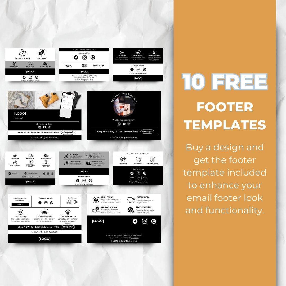 Black friday footer template
