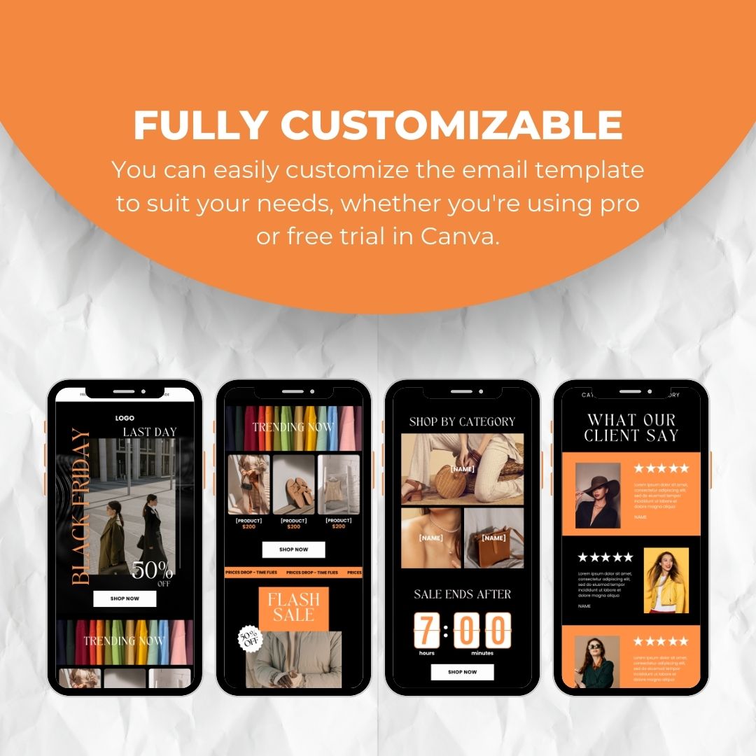 customizable Black Friday Email Template