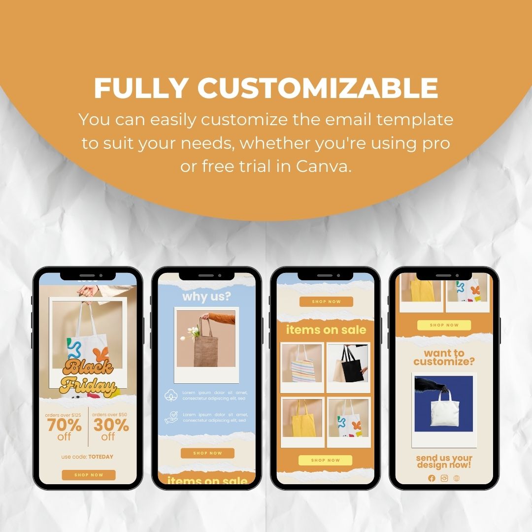 customizable Black Friday Email Template