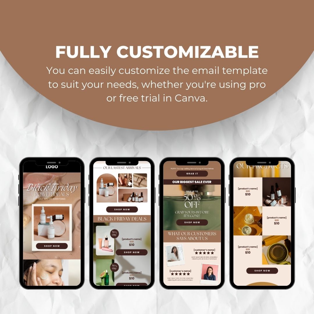 customizable Black Friday Email Template