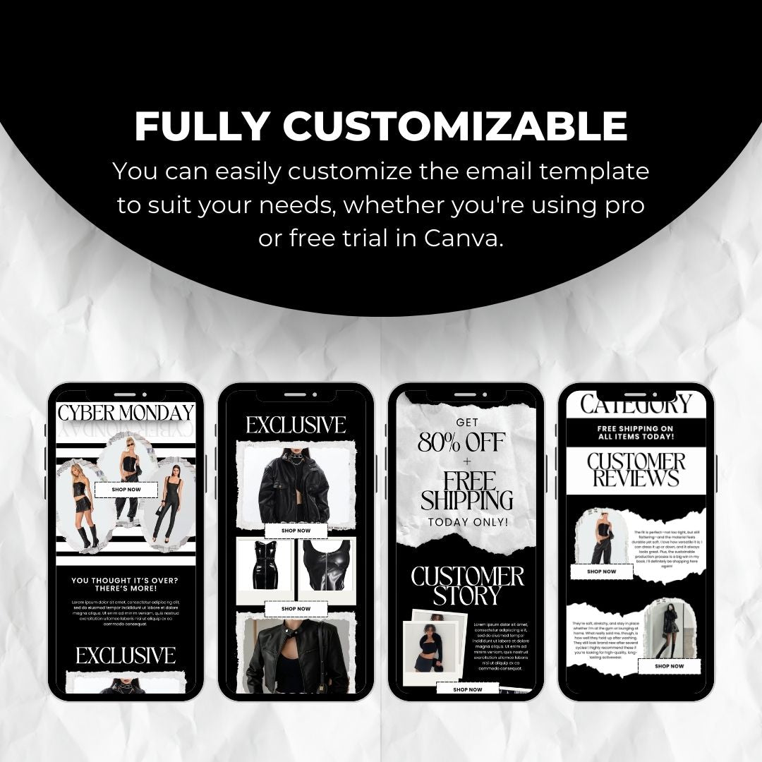 customizable Black Friday Email Template