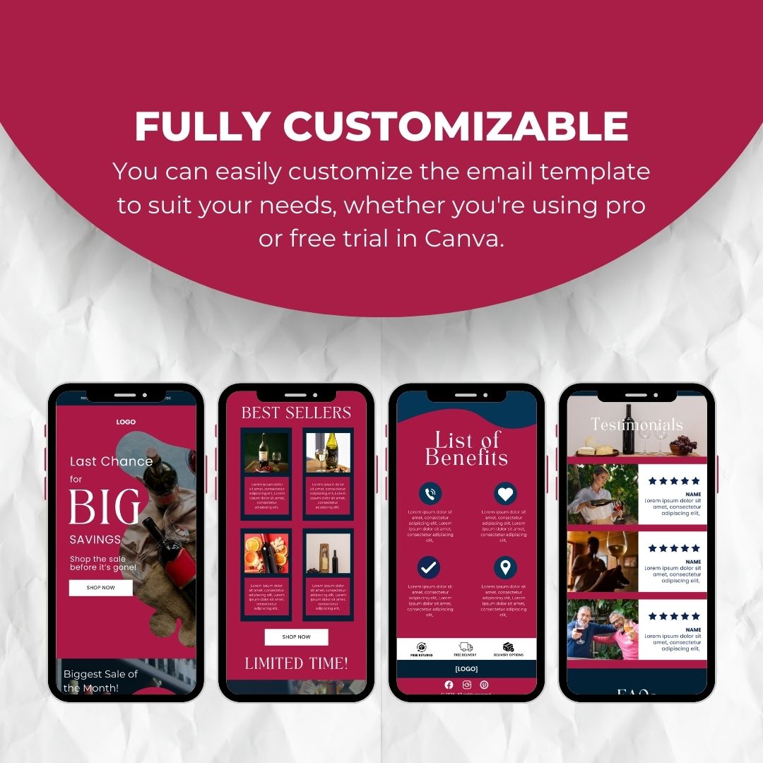 customizable Black Friday Email Template