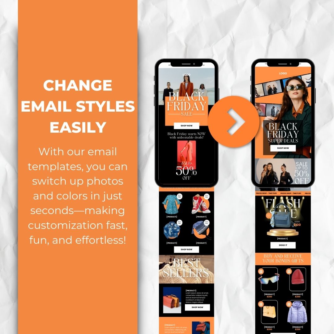 editable Black Friday Email Template
