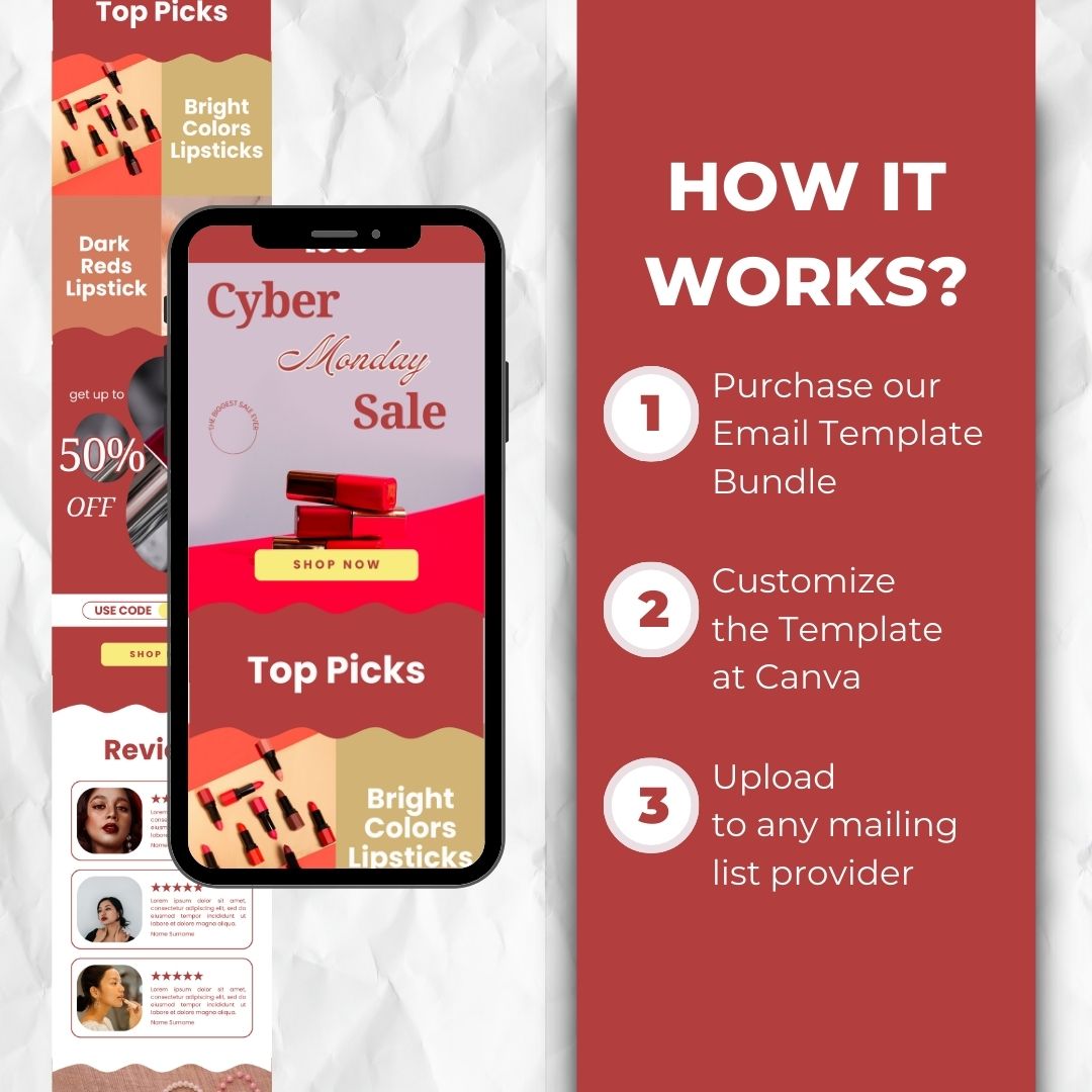 how the Black Friday Email Template works