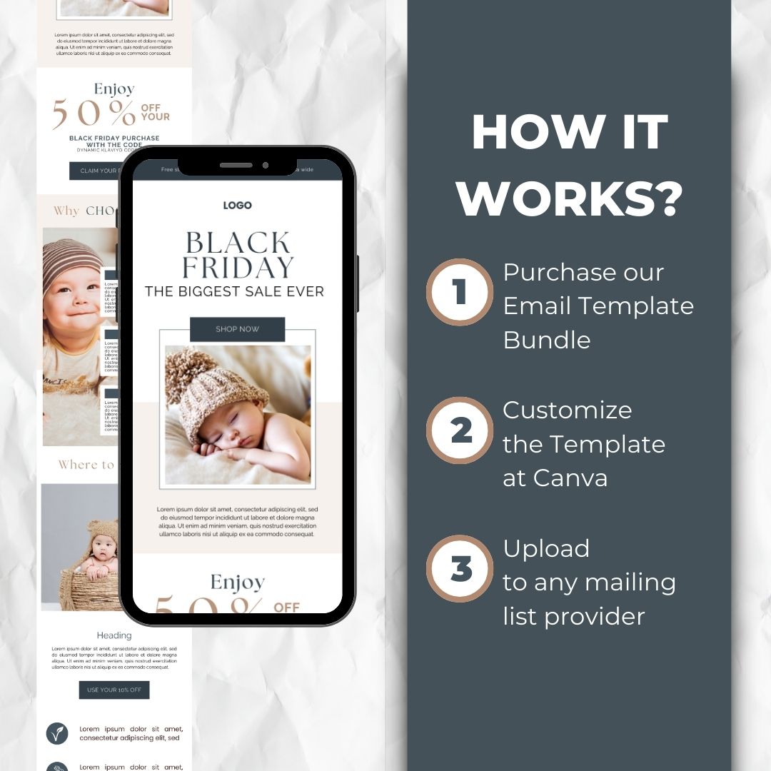 how the Black Friday Email Template works