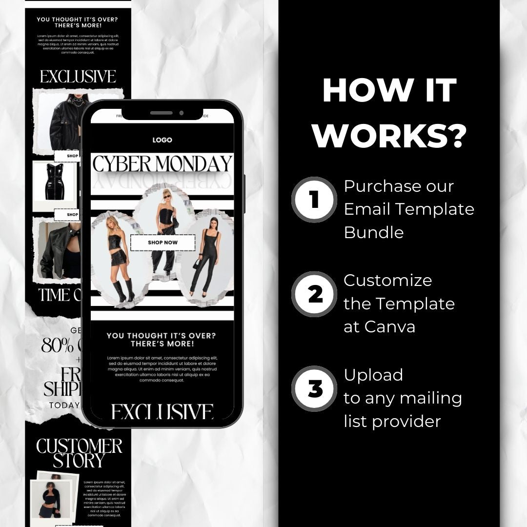 how the Black Friday Email Template works