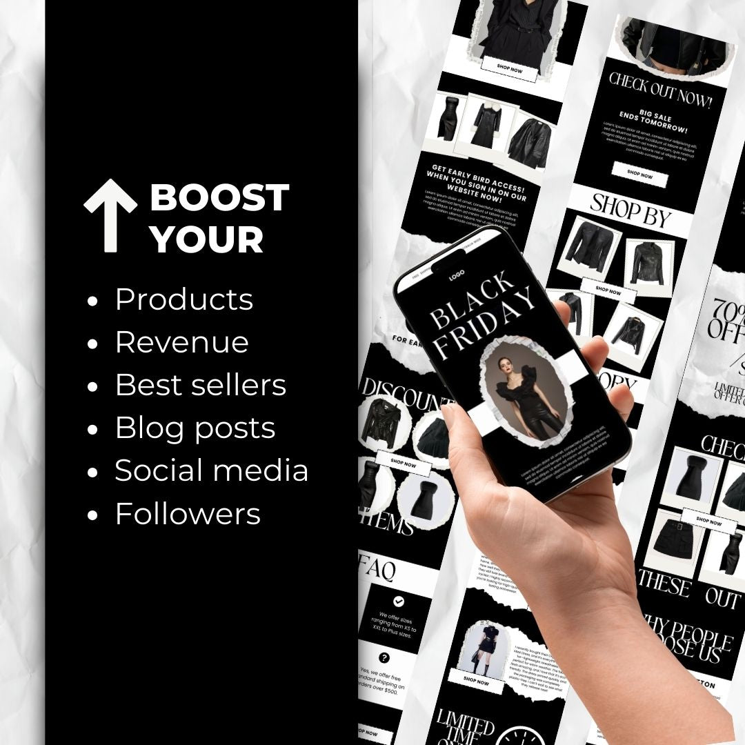 boost revenue with Black Friday Email Template