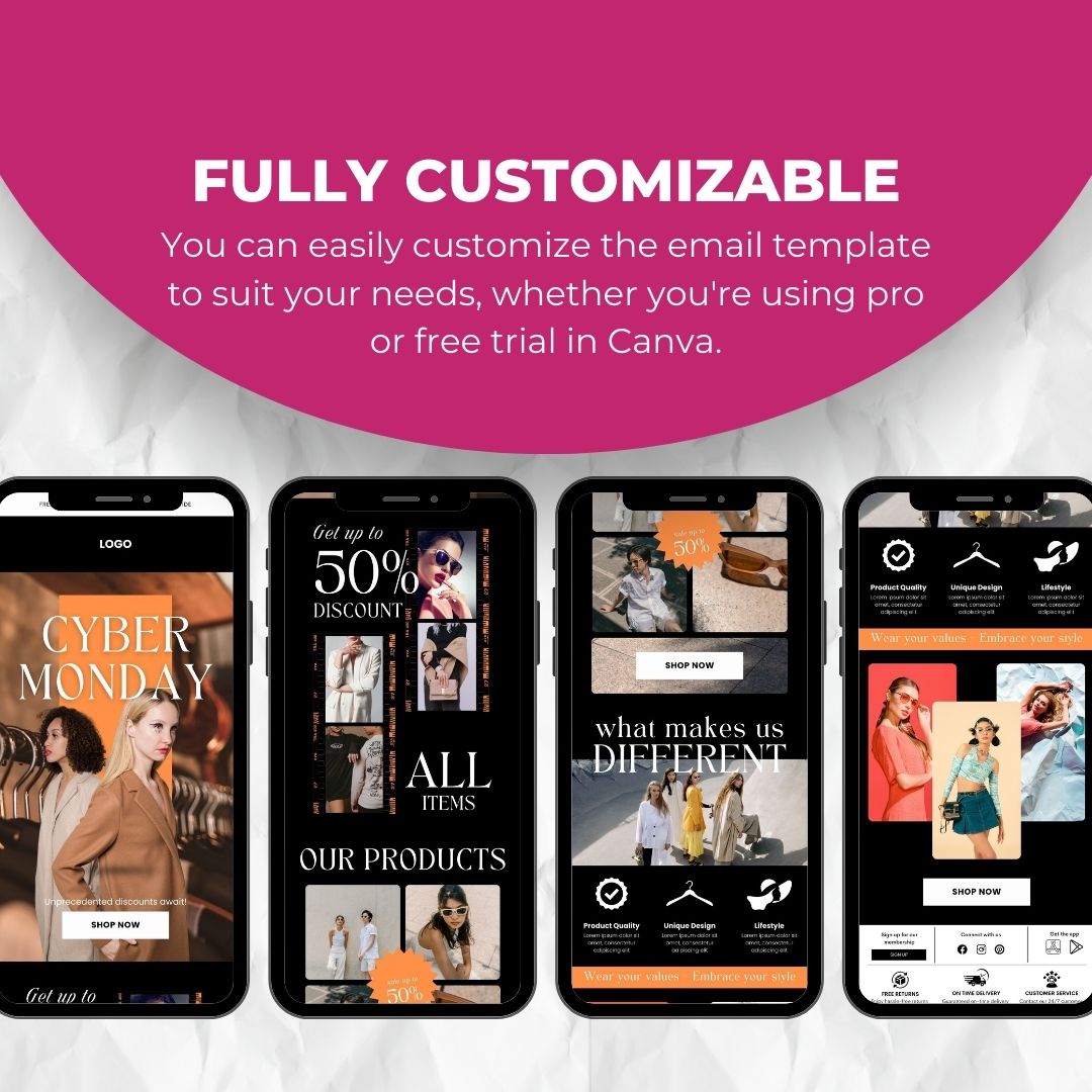 customizable Black Friday Email Template