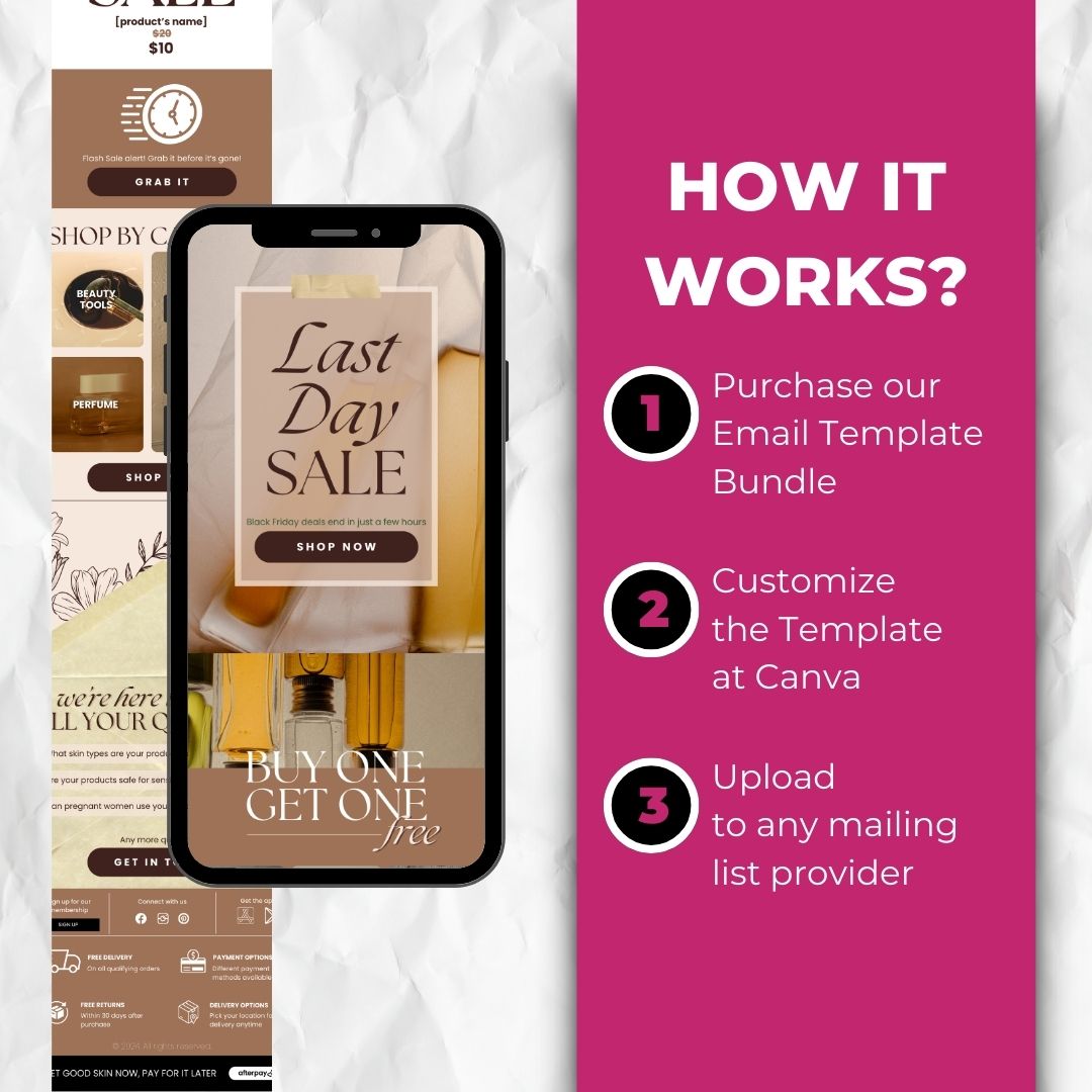 how the Black Friday Email Template works
