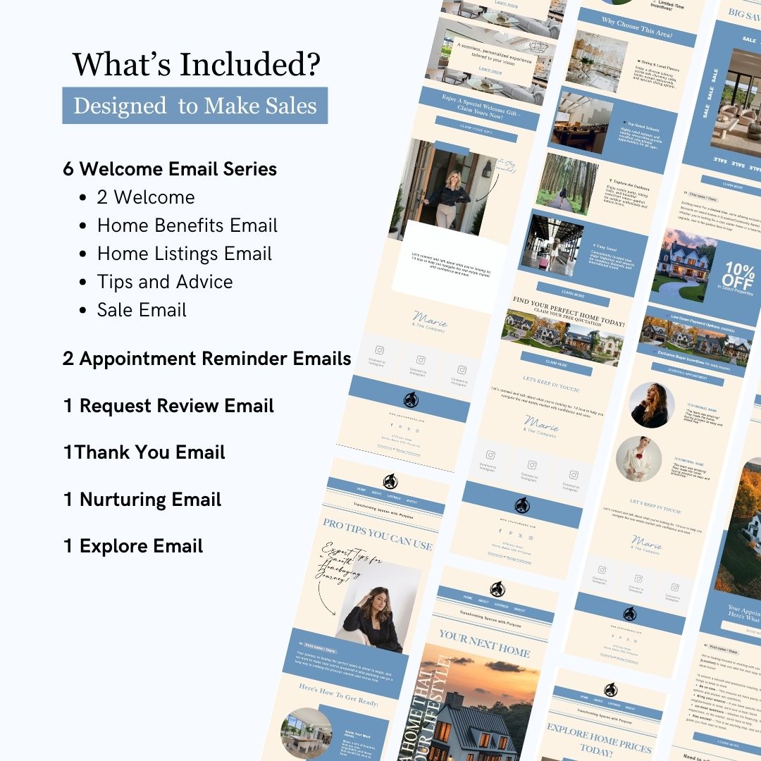Flodesk Real Estate Business Welcome Email Template