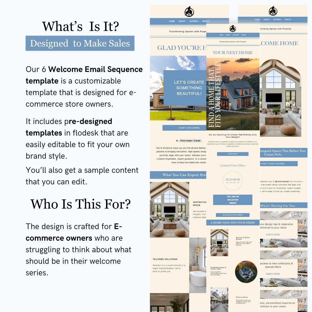Flodesk Real Estate Business Email Template