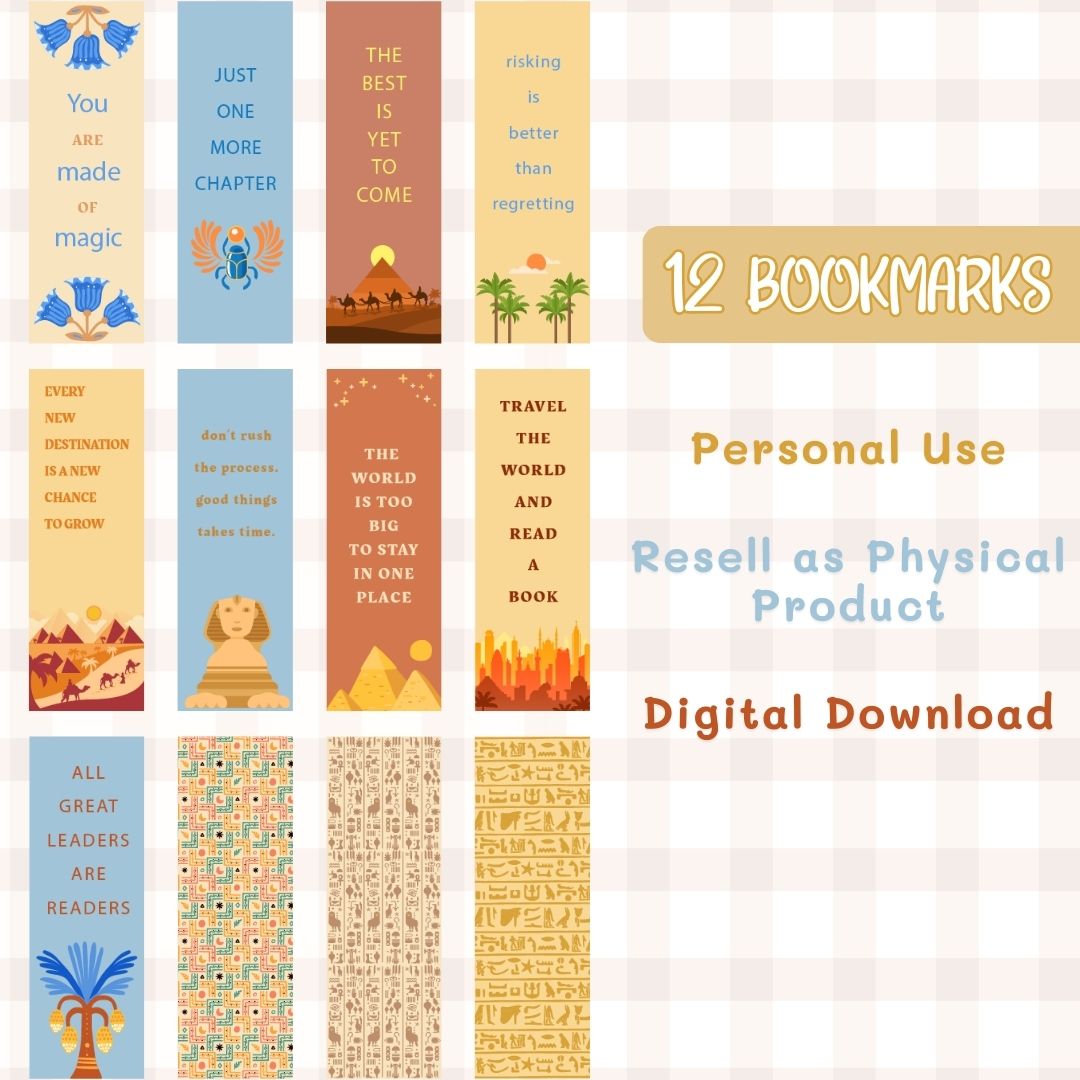 12 bookmark templates for personal use
