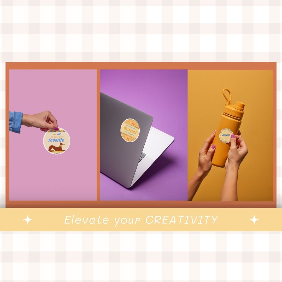 creative Digital sticker label template