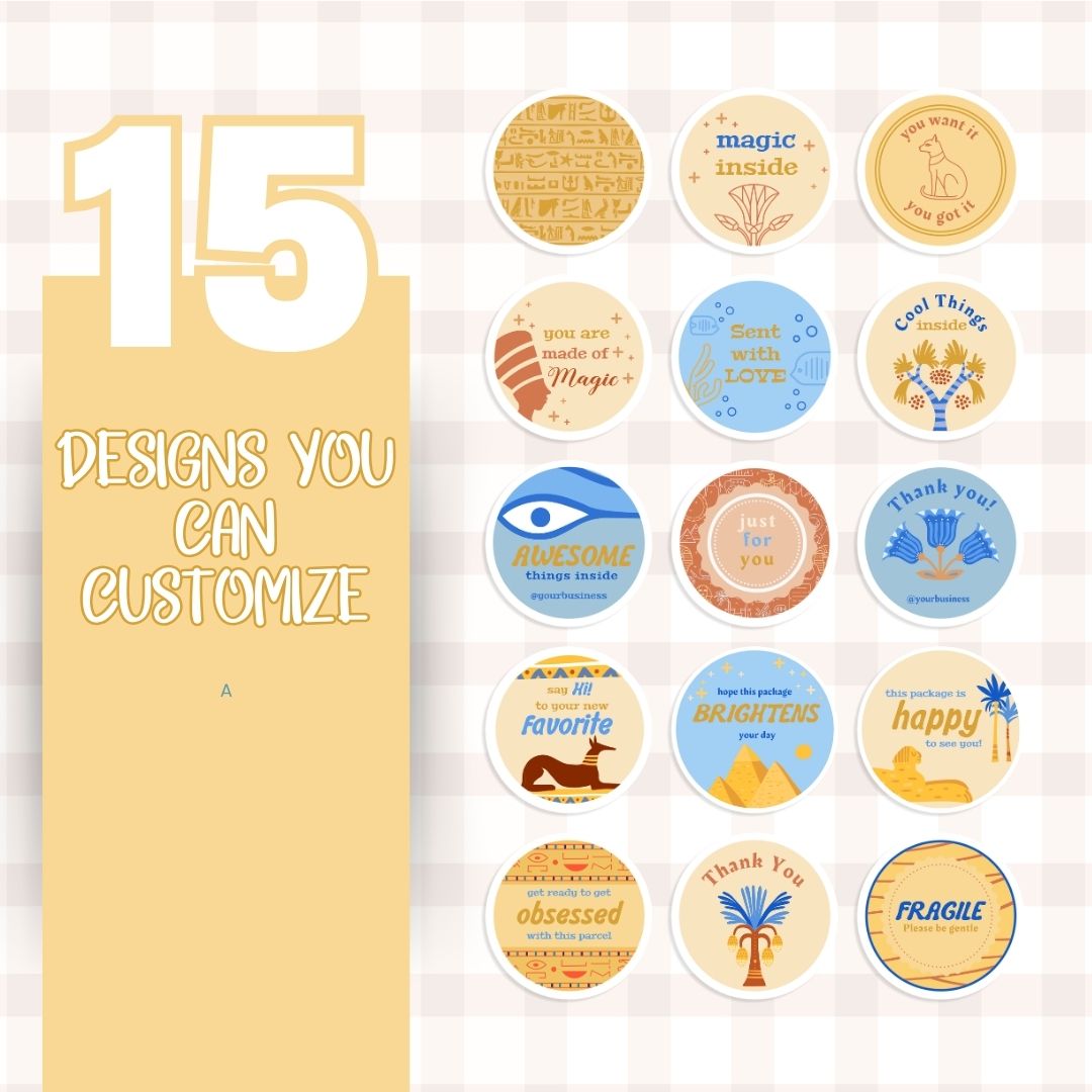 customizable Digital sticker label