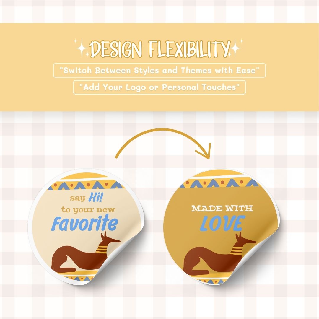 design flexibility Digital sticker label