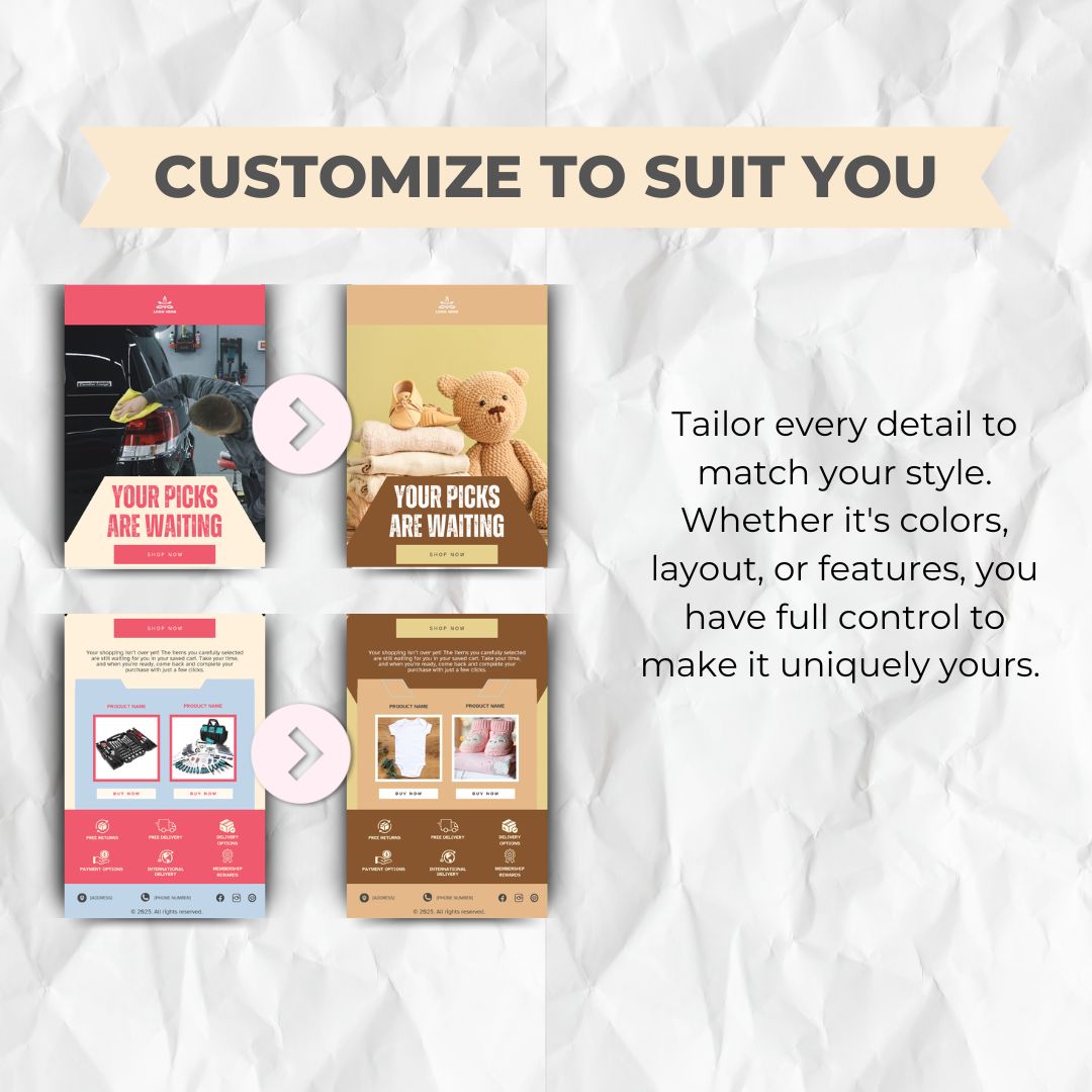 customizable email template