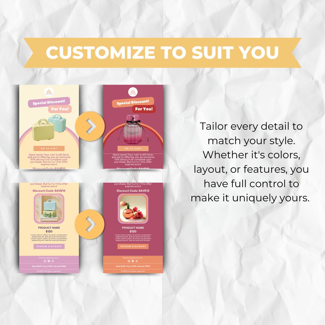 customizable email template