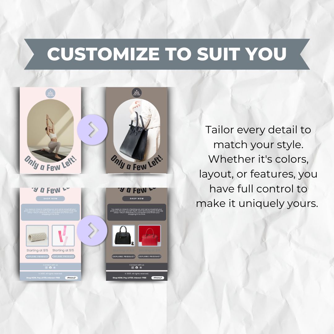 customizable email template