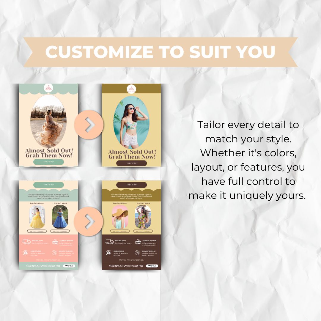 customizable email template