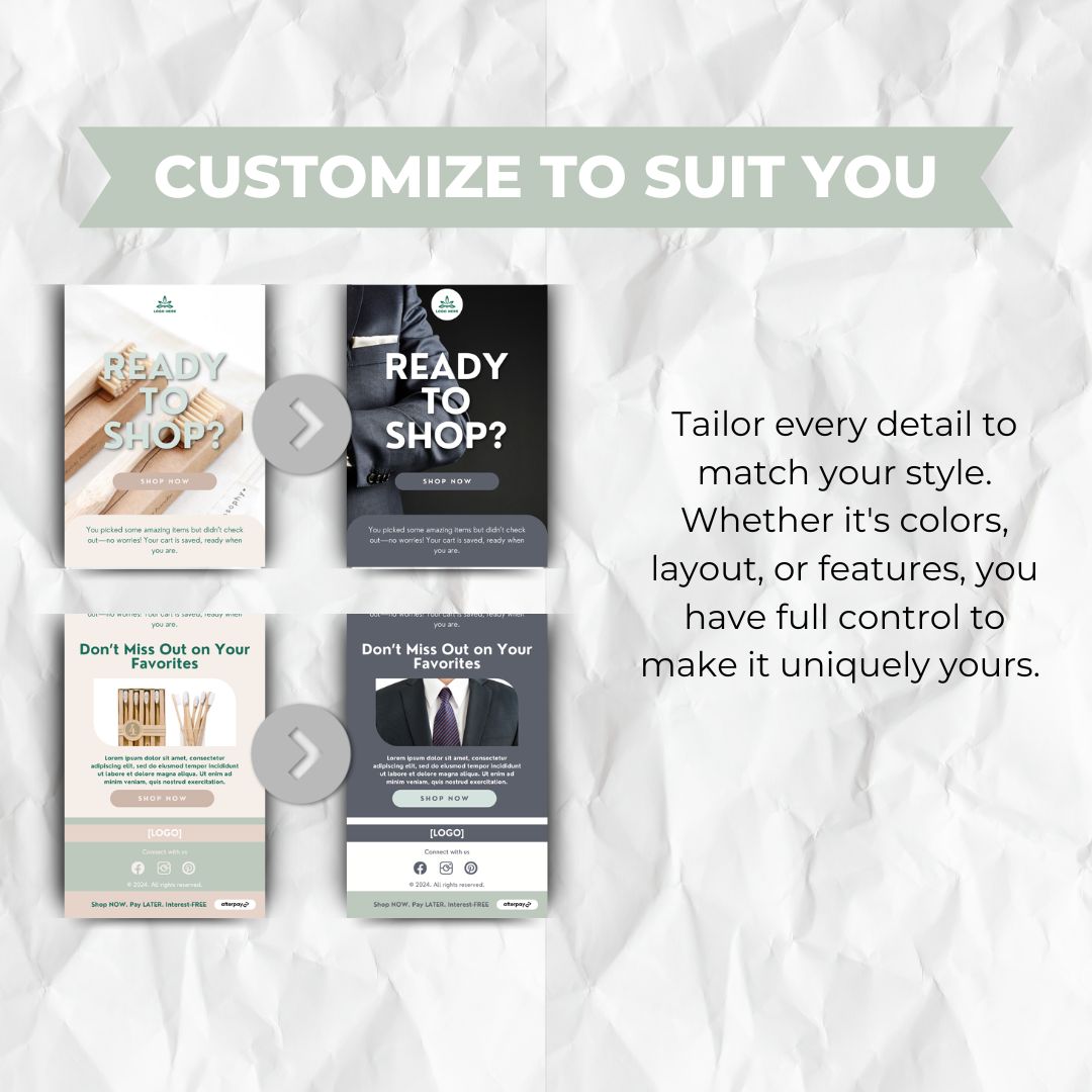 customizable email template