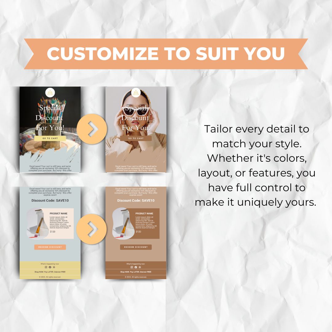 customizable email template