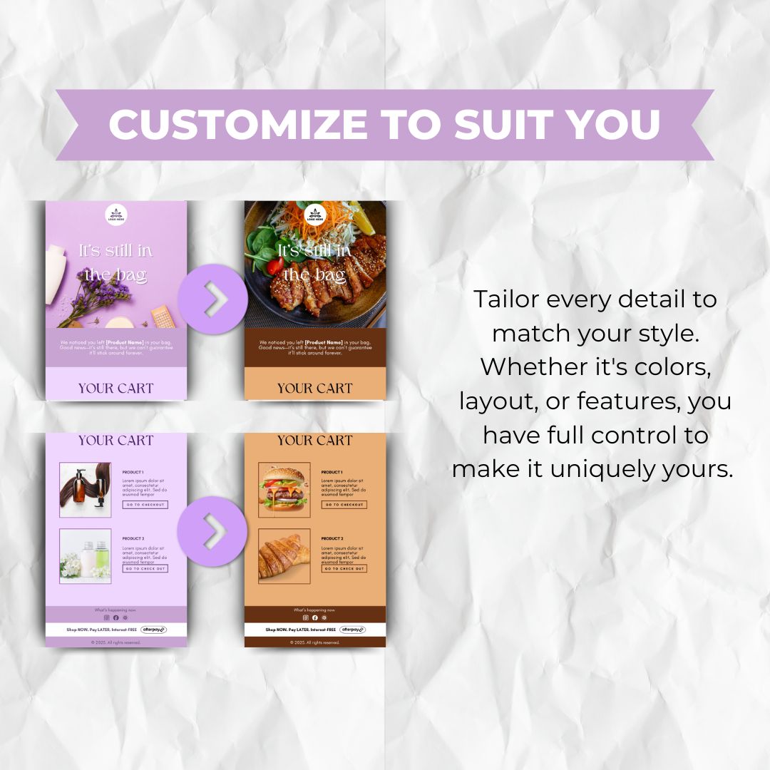 customizable email template