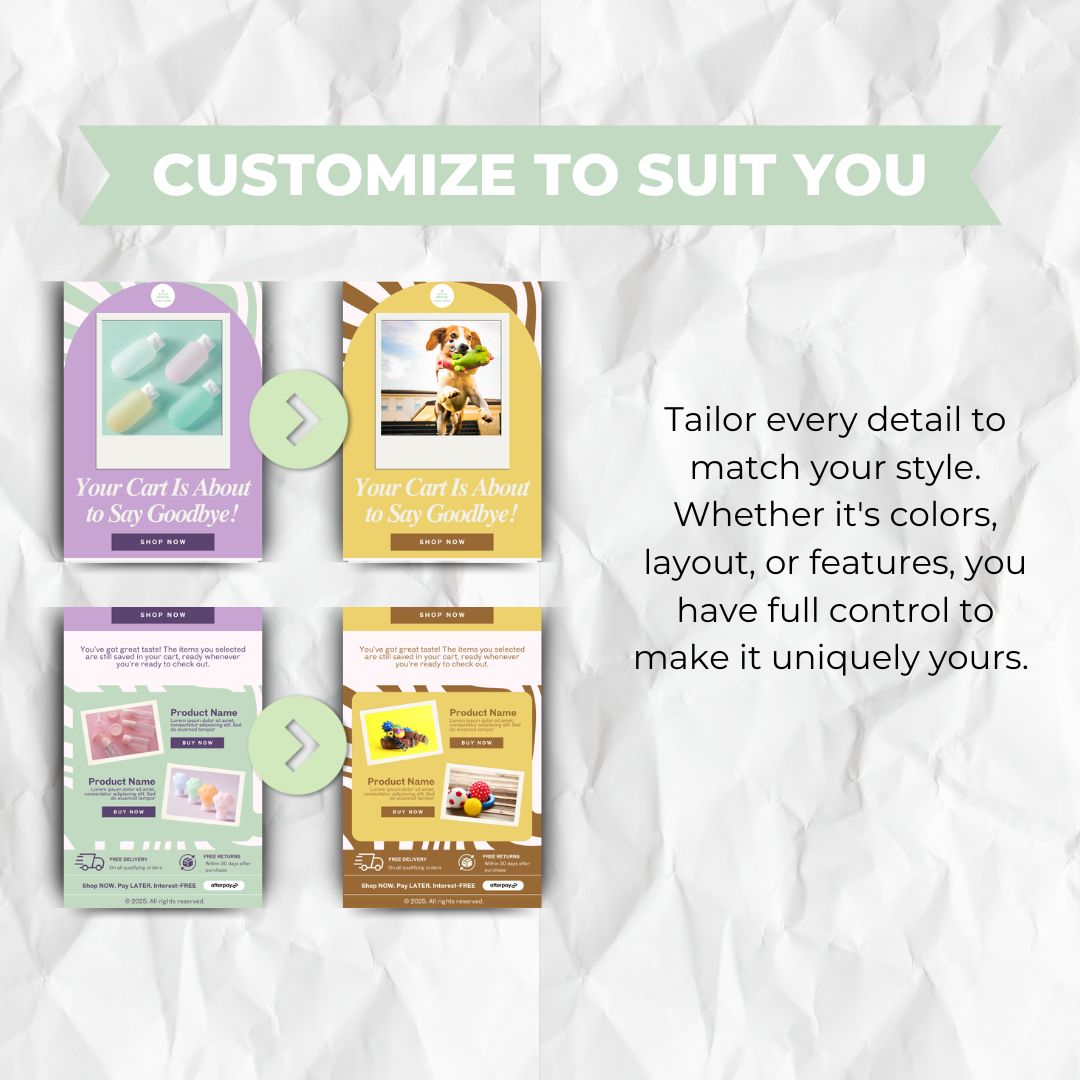 customizable email template