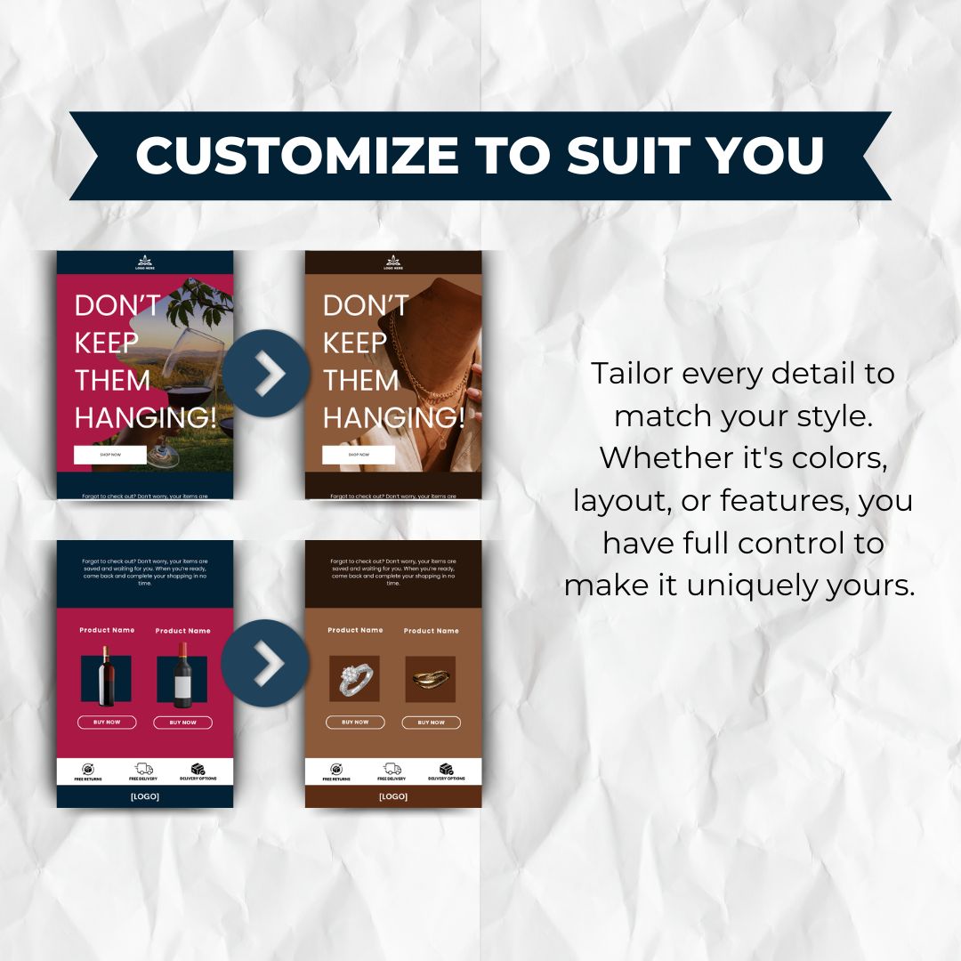customizable email template