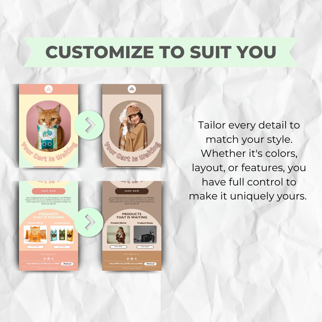 customizable email template