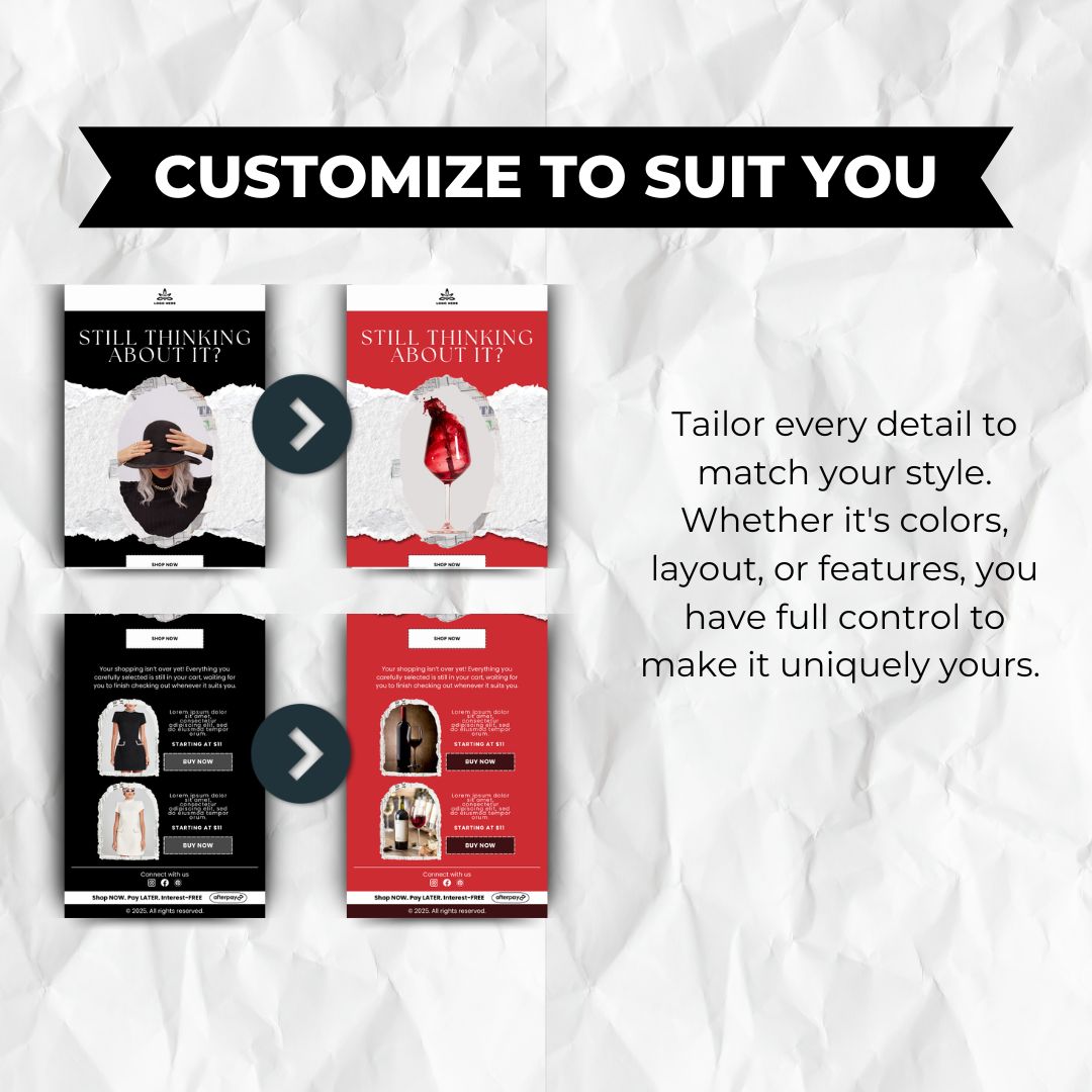 customizable email template