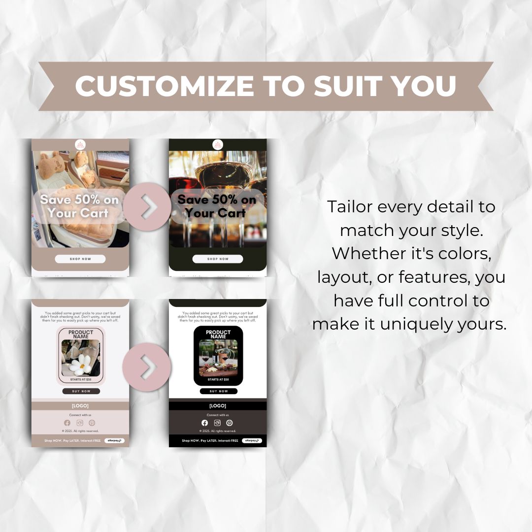 customizable email template