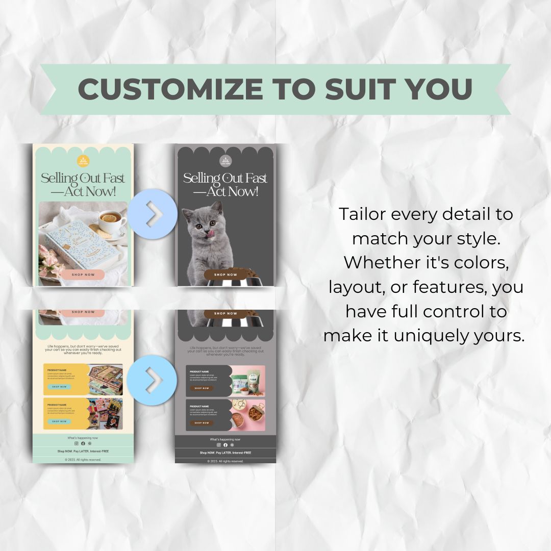 customizable email template