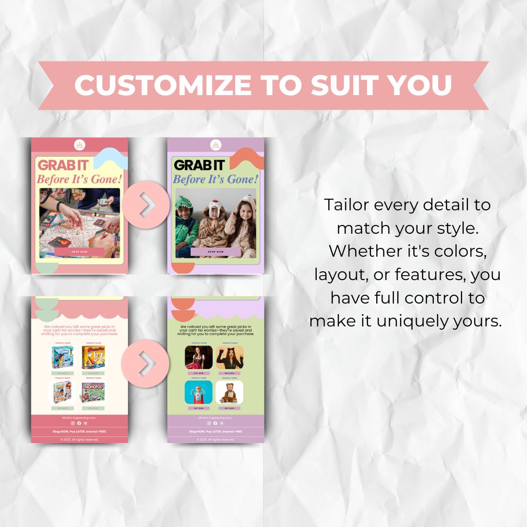 customizable email template